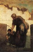 Honore Daumier The Washerwoman Sweden oil painting artist